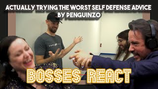 Actually Trying the Worst Self Defense Advice by penguinz0  Blind Reaction [upl. by Drarreg]