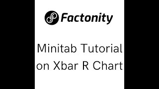 Minitab Xbar R chart tutorial [upl. by Leeda]