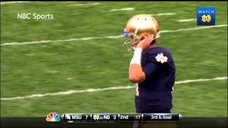 Notre Dame vs Michigan State Highlights [upl. by Nalaf]