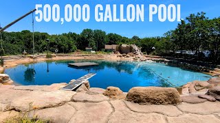 500k Gallon Backyard Pool  29 Year Build  Coolest Thing Ive Ever Made  EP26 [upl. by Pardoes]