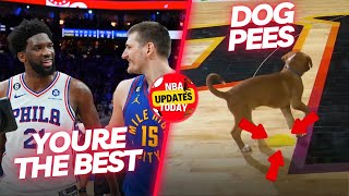 NBA Update Embiid Rates Jokić Dog Pees on Court LeBron vs Fan Drama 😳 [upl. by Ardnuasac]