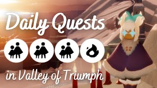 Today’s Daily Quests in Valley of Triumph  Sky Children of the Light [upl. by Beaumont]