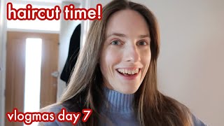 Haircuts and mini gingerbread houses 💁‍♀️ vlogmasday7 [upl. by Arabele482]