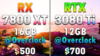 RX 7800 XT 16GB Overclock vs RTX 3080 Ti 12GB Overclock  PC Gameplay Tested [upl. by Benoite969]