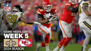 New Orleans Saints vs Kansas City Chiefs Game Highlights  NFL 2024 Week 5 [upl. by Cronin648]