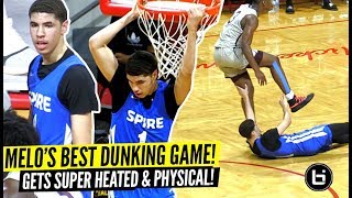 LaMelo Balls BEST DUNKING Game Gets SUPER HEATED vs Ranked PG Trash Talkin amp Gets PHYSICAL [upl. by Tsepmet]