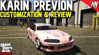 Karin Previon Customization amp Review  GTA Online [upl. by Assillam]