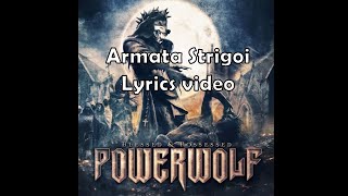 Powerwolf Armata Strigoi  Lyrics Video [upl. by Anile]