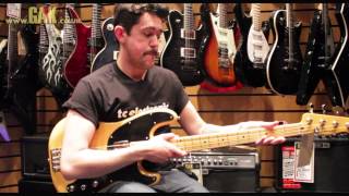 Fender  Modern Player Telecaster Bass Demo at GAK [upl. by Yenahs]