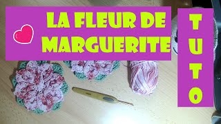 Fleur de Marguerite  Fleur de Marguerite au crochet  Fleur au Crochet [upl. by Tinya92]