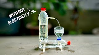 Making Water Fountain Without Electricity at Home from Discarded Plastic Bottles  Science Project [upl. by Einomrah]