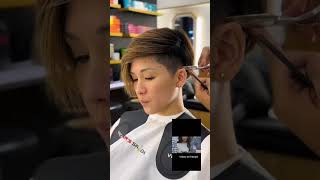 Gostou do meu corte pixie undercut com franja lateral cortepixie pixiecut pixiehair [upl. by Paulo37]