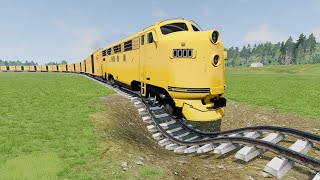 Trains Vs Potholes 15 – BeamNG Drive [upl. by Romano]