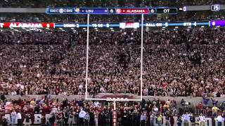 1 LSU Beats 2 Alabama in Overtime with a Field Goal 11052011 [upl. by Rad]