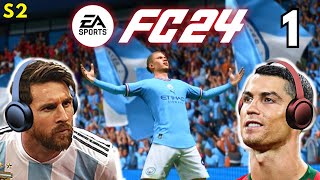 Messi amp Ronaldo REACT to EA SPORTS FC 24 [upl. by Uta801]