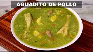 COMO PREPARAR AGUADITO DE POLLO CON MENUDENCIAS  COMIDA PERUANA  Receta de Sabroso [upl. by Ffirahs]