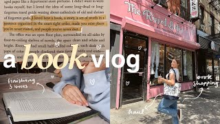 A BOOK VLOG 📖 read with me for a week going to The Ripped Bodice book haul amp cozy vibes [upl. by Myer]