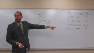 Strain Energy in Newman Projections 001 [upl. by Rabiah]