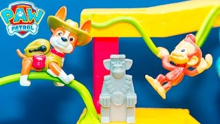 Unboxing the Paw Patrol Tracker and Mandy Jungle Rescue Play Set [upl. by Anippesuig513]