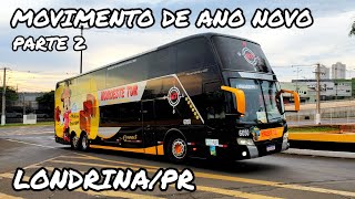 MANHÃ MOVIMENTADA NA RODOVIÁRIA DE LONDRINAPR  MOVIMENTAÇÃO DE ÔNIBUS DAS 600 ÀS 630 [upl. by Ayor]