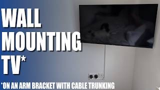 How to Wall Mount 43quot TV With Cable Management [upl. by Pasho]