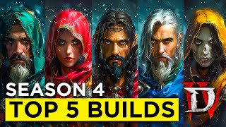 Best Builds to fast Lvl 100 in Season 4 Diablo 4 [upl. by Aihsyn343]