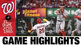 Nationals vs Cardinals Game Highlights 9722  MLB Highlights [upl. by Barbra484]