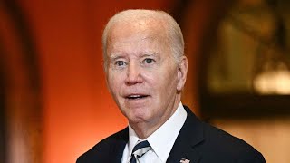 ‘Embarrassing Joe Biden stands on stage in silence after losing train of thought [upl. by Nuhsed]