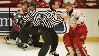 Top 10 Redwings vs Avalanche Rivalry Moments [upl. by Airtemad309]