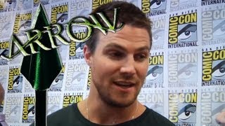 ARROW Interviews Stephen Amell amp CoStars ComicCon 2013 [upl. by Namyaw]