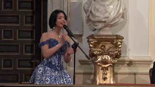 Angela Aguilar canta La Llorona ante Reina Sofía en España [upl. by Glenine]