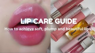 How to make your lips 👄 soft plump and beautiful🎀✨ Detailed Lip care guide 🎀 [upl. by Xonk]