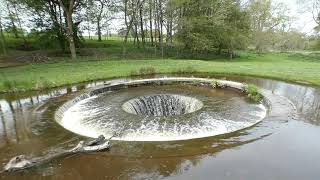 The historic 1774 Cup amp Saucer feature at Plas Erddig Hall National Trust NT Wrecsam CymruWales [upl. by Ramu]