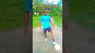 Ronaldo R9 Football skill tutorial💝💪 shortsfeed football soccer skills viral [upl. by Adur]