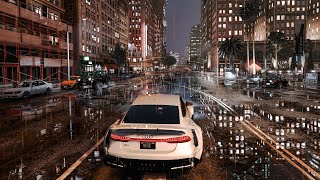 4K GTA 5 Night City  Most Realistic Rain Weather  Ray Tracing  CineREALISM Graphics Mod 2021 [upl. by Colburn983]