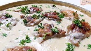 Chicken Fricassée Quick French Chicken Stew  French Cuisine 🇫🇷 [upl. by Gnidleif]