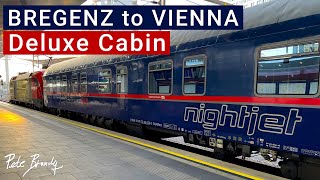 TRIP REPORT  ÖBB Nightjet  Bregenz to Vienna  Deluxe Sleeper cabin  The only domestic Nachtzug [upl. by Selry]