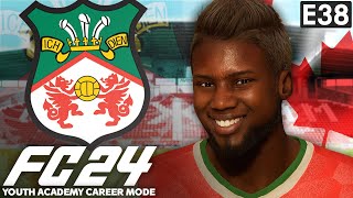 CANADIAN STAR CAN BECOME WORLDS BEST  FC 24 YOUTH ACADEMY CAREER MODE EP38  WREXHAM [upl. by Reiko]