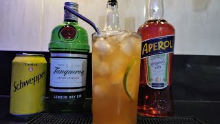 Coquetel com GIN e APEROL  REFRESCANTE [upl. by Anirad]