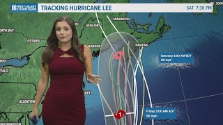 Tropical Storm Watch  When Hurricane Lee is expected to hit the United States [upl. by Surtemed]