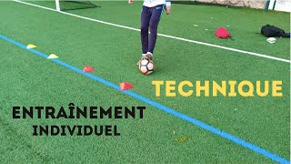 Technique au Football  Entraînement à faire Seul [upl. by Sibby]