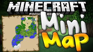 MINIMAPS in MCPE  The Smooth Minimap Mod for 0121  Minecraft PE Pocket Edition [upl. by Eirrac]