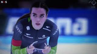 NK schaatsen Thialf Heerenveen 500 meter vrouwen december jaar 2023 oa Fledderus  Voskamp [upl. by Entruoc]