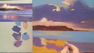 Acrylic landscape painting techniques Lessons for beginners Part 3 [upl. by Minor328]