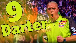 Michael Van Gerwen Hits A Sensational Nine Darter vs Mensur Sulijovic At The European Open 2019 [upl. by Thayer]