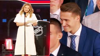 Ivan Demidov Drafted by Montreal Canadiens and Celine Dion Made the Pick  2024 NHL Draft Highlights [upl. by Yaeger]