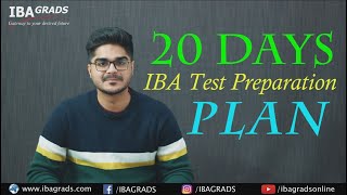 20 Days IBA Test Preparation Plan [upl. by Tolliver]