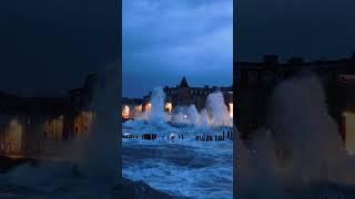 Grandes Marées et Tempête Karlotta  SaintMalo storm nature waves saintmalo tempête [upl. by Hara529]