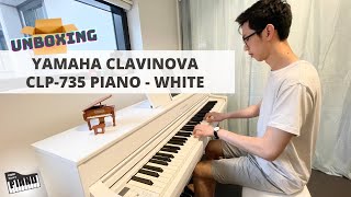 Unboxing  Assembly YAMAHA CLAVINOVA CLP735 WHITE  Vlog 1 [upl. by Notlim78]