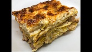 LASAGNA CON FUNGHI PORCINI SALSICCIA E  IDEA PER NATALE [upl. by Brandes]